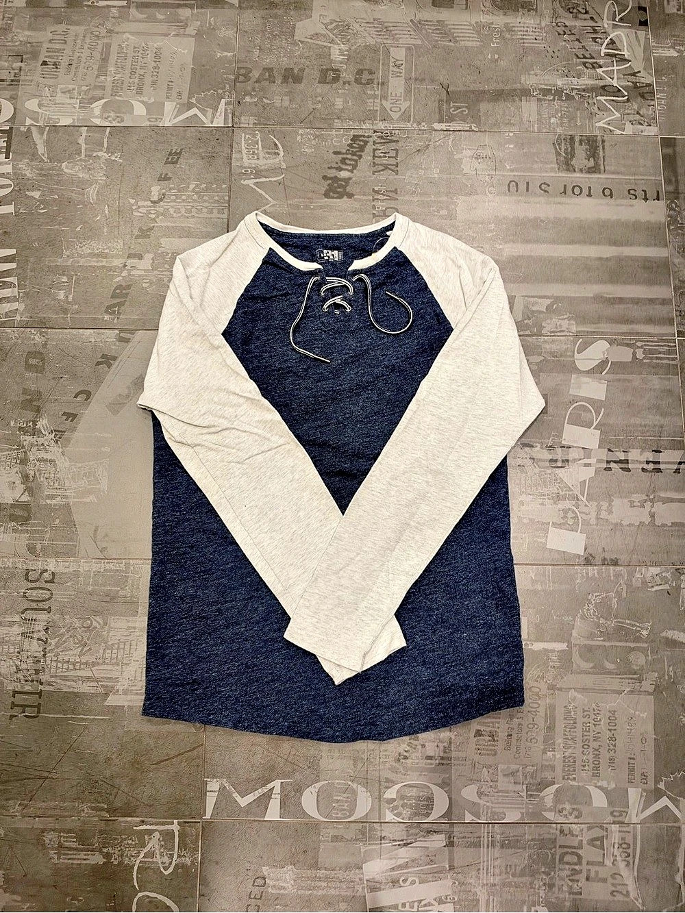 Le 31 Color Block Cotton Long Sleeve Medium